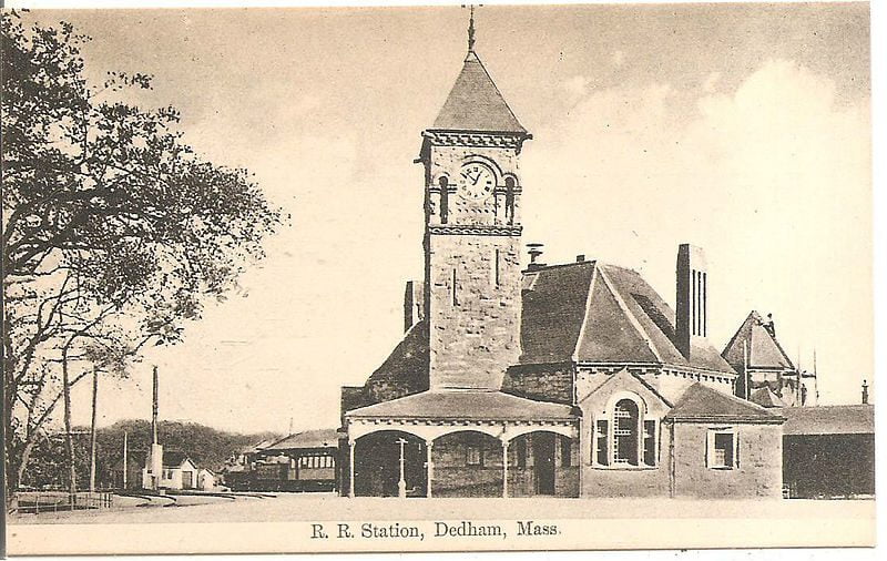 Dedham Movers - Dedham Railroad Station from the early 20th Century