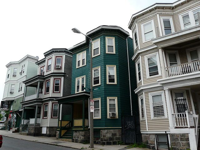 Boston Homes - Three-Decker houses a staple in the Boston Area