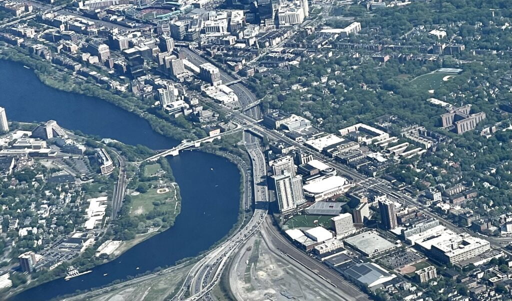 Boston University Movers - An aerial view of Boston University