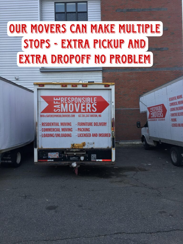 Safe Responsible Movers completing a move with multiple pickup and dropoff locations
