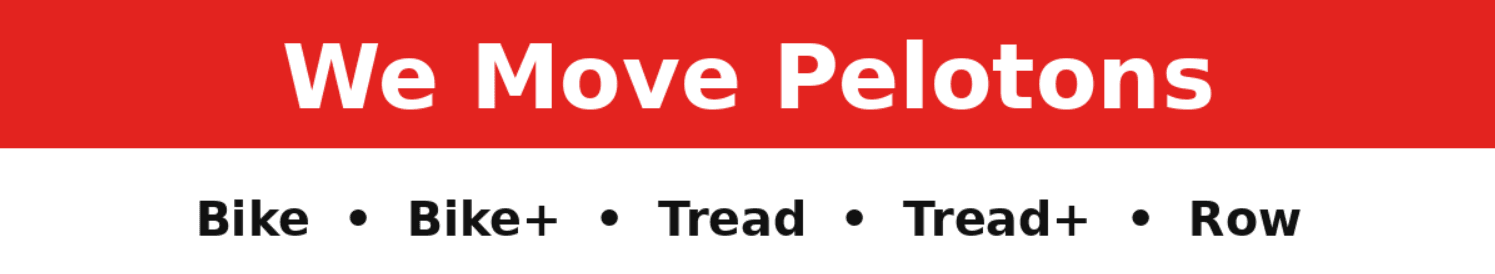 Peloton Moving Service for Tread, Tread +, Bike, and Row